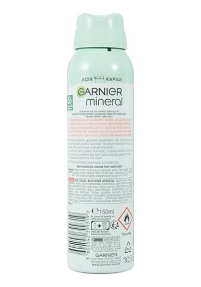 Garnier Mineral Hyaluronik Bakım Sprey Deodorant, 150 Ml