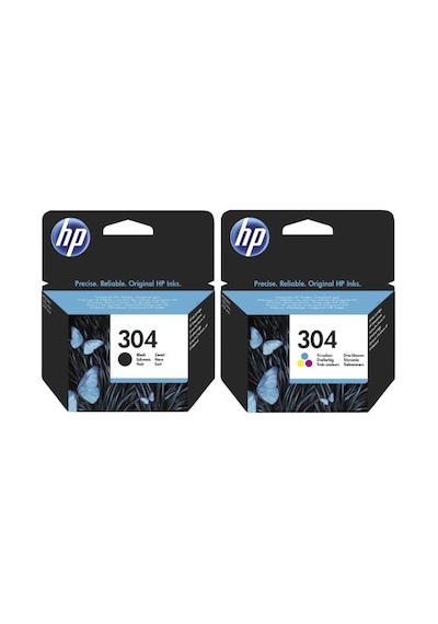 Hp 304 Siyah Ve Renkli Mürekkep Kartuş N9K06Ae. N9K05Ae