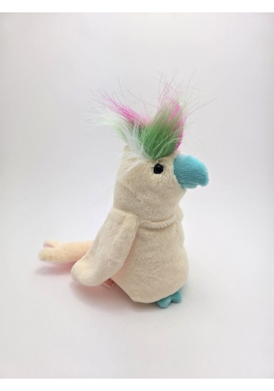 Pompom Kakadu Papağan Peluş 20 Cm Çok Renkli