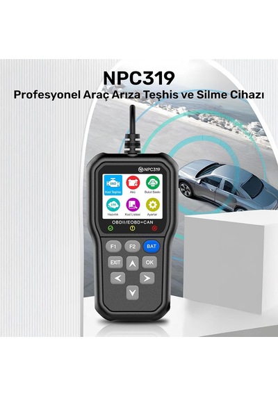 Npc Türkçe Obdıı/eobd+can Modlu Hata Hafızalı Araç Arıza Tespit/silme Cihazı Npc319