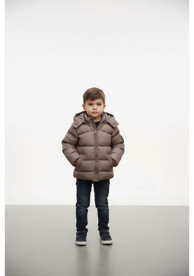 Benitto Kids Erkek Bebek Şişme Mont 51374 Kahve