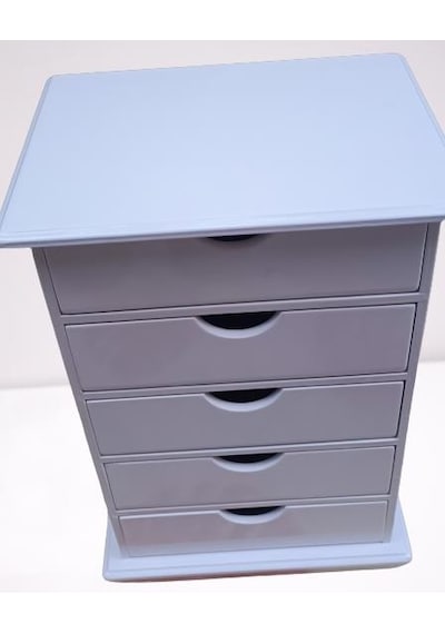 Hobi Adn Dekoratif Takı Şifonyer Ahşap Mdf Parlak Beyaz Cnc Kesim Model El Yapım