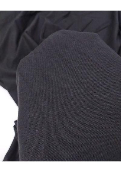 Siyah Renkte Yumuşak Ama Pamuk Pamuk Süprem Penye Kumaş Tişörtlük & Elbiselik En: 170cm-12393