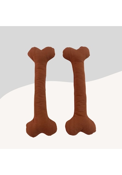 Köpekler İçin Yumuşak Kemik Şekilli Oyuncak 25cm Kahverengi
