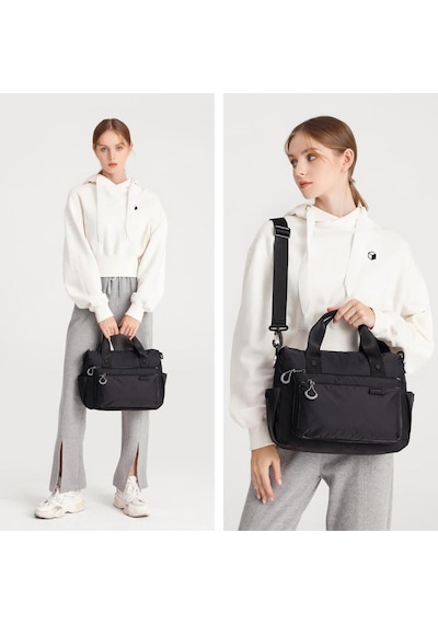 Smart Bags Ekstra Hafif Kumaş Kadın Postacı Çantası 3141 Lacivert
