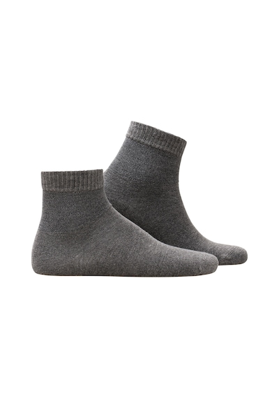 Thermoform Relax 2'Li Kısa Çorap Smoke Koyu Gri