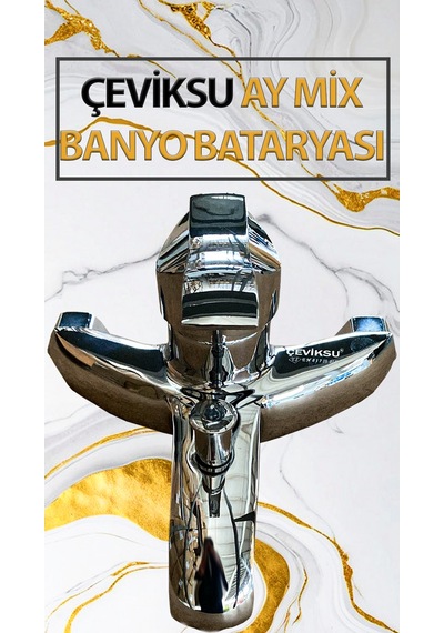 Ay Mix Model Banyo Bataryası Krom