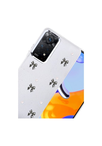 Newface - 545 - Xiaomi Redmi Note 11 Pro Fiyonk Desenli Kapak - - Spt-gld - Desen 8 Diğer