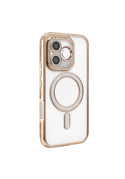 Honor 600 Lite Joke Simli Magneticsafe Kılıf - Gold Çok Renkli