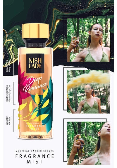 Nishlady Deep Romance Body Mist Vegan Vücut Spreyi 260 ML