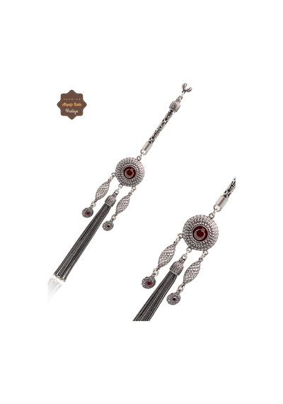 Ay Yıldız Süpürge Model 925 Ayar Gümüş Tesbih Püsükülü 201024969