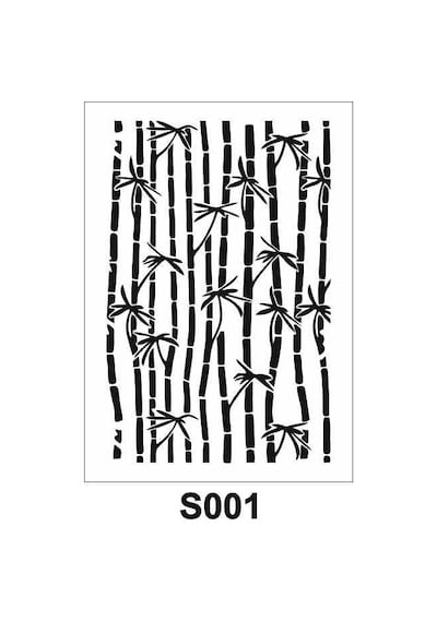 Diğer Karışık Desenler Stencil Şablon 25X35 S-001