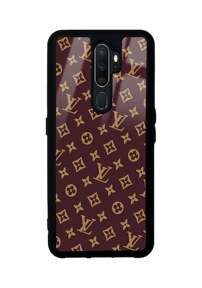 Oppo A5 2020 Red Lv Tasarımlı Glossy Telefon Kılıfı Kırmızı