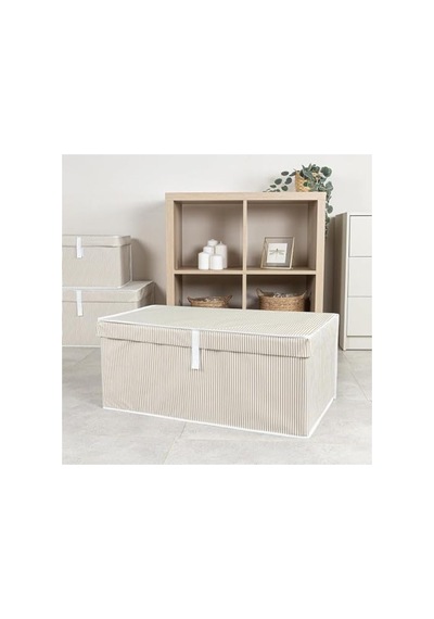 Kapaklı Büyük Boy Organizer, Katlanabilir Ve Dayanıklı Saklama Kutusu, 70x40x30 Cm