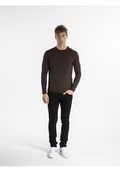 Trussardi Trussardı Erkek Kazak  TRRD003626 Kahverengi