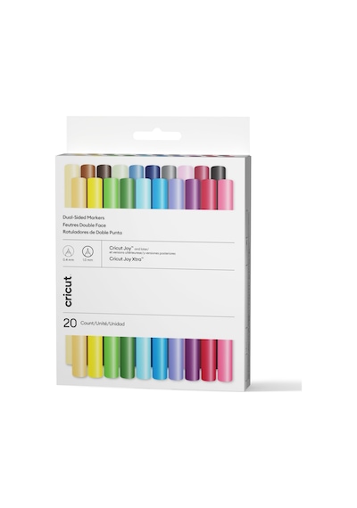 Cricut 2011825 Joy Çift Uçlu 0.4 Mm-1.0mm Marker Ultimate 20'li Paket 165-Koyu Yeşil