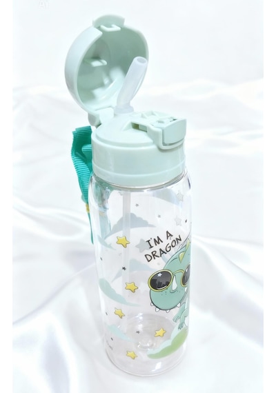 Askılı Pipetli 500 Ml Suluk/ Matara Tritan Rlx423 Açık Yeşil