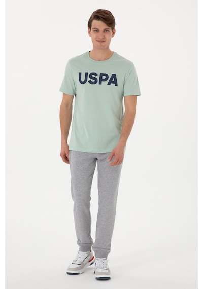 U.S. Polo Assn. Lastikli Bel Slim Fit Erkek Örme Pantolon Herold GRI MELANJ