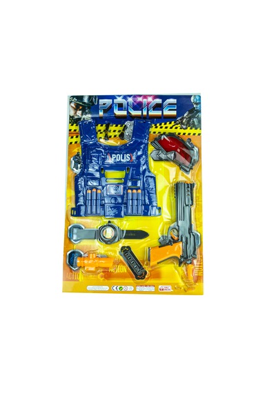 Seti 6 Parça Oyuncak Polis Tabancalı Set