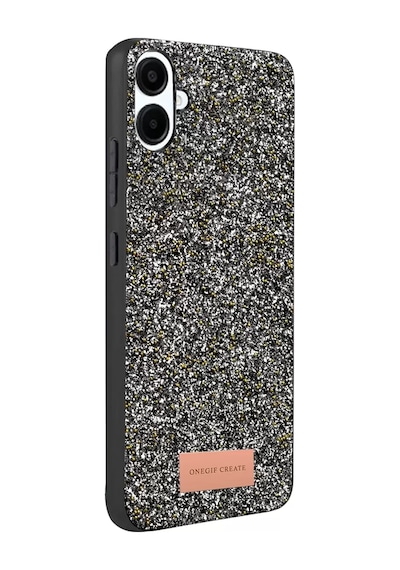 Onegif Samsung Galaxy A07 4g Bright Simli Kapak - Gold Altın