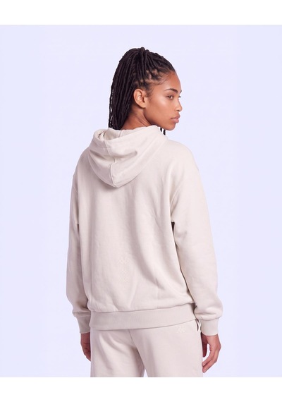 Kappa İnova Tur Kadın Bej Oversize Hoodie