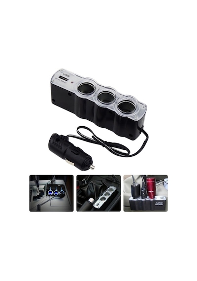 Eraks Oto Çakmak Çoklayıcı Çoğaltıcı Soketi Usb Çakmaklık