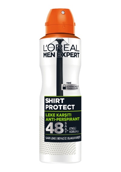 4 Adet L'oreal Paris Men Expert Shirt Protect Sprey Deodorant 150ml