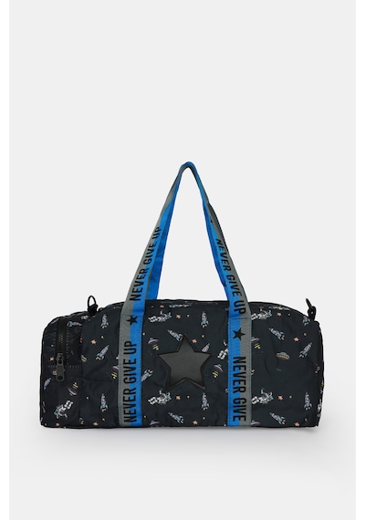 İcone Bag Çocuk Yıldız Logolu Spor Çanta, Çocuk Spor Çanta, Fermuarlı Detaylı Çocuk Spor Çanta Çok Renkli