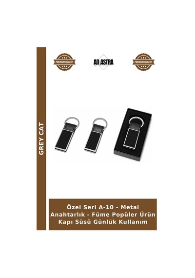 Özel Seri A-10 - Metal Anahtarlık - Füme Popüler Ürün Kapı Süsü Günlük Kullanım