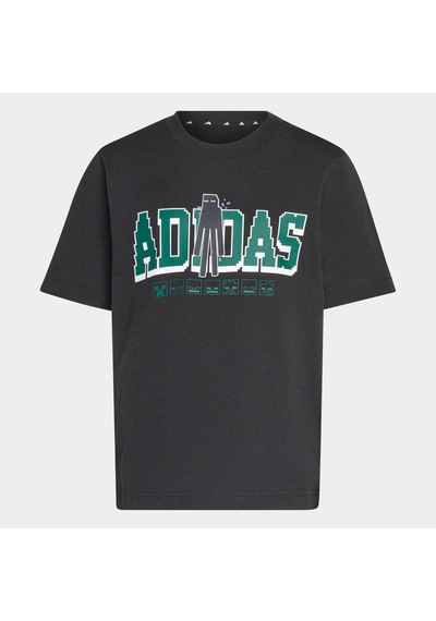 Adidas Minecraft Çocuk Siyah Tişört Ks9034