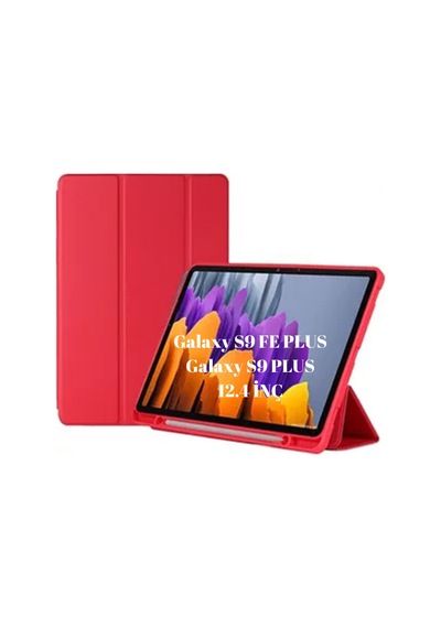 Samsung Galaxy Tab S9 Fe Plus / S9 Plus Uyumlu 12.4inç Kılıf Kalem Bölmeli Smart Case X610 X810