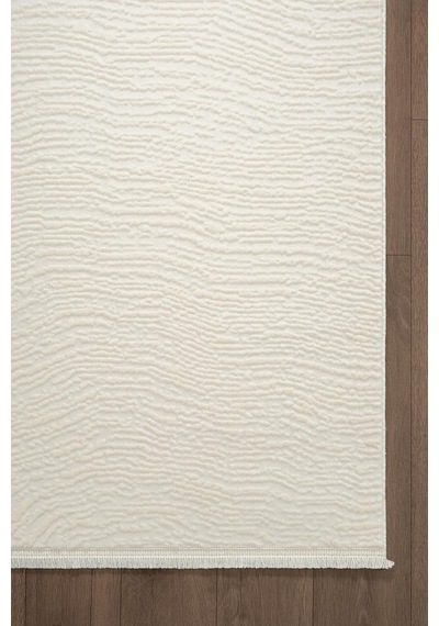Look Black Lb005w Beyaz Halı Modern Desen Akrilik Yumuşak Tozuaz Salon Oturma Odası Halısı-895 Krem
