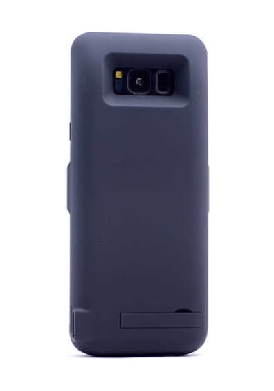 Samsung Galaxy Uyumlu S8 Şarjlı Kılıf Stand Özellikli Led Göstergeli Mat Yüzeyli Ş-k
