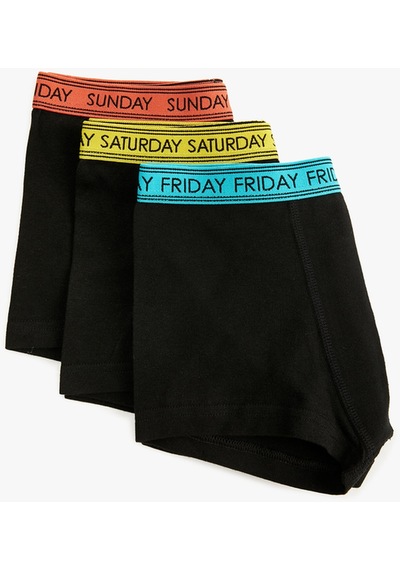Koton 3'lü Boxer Seti Slogan Yazı Detaylı Siyah 4slm90070mk Siyah Koton 3'lü Boxer Seti Slogan Yazı Detaylı Siyah 4slm90070mk Siyah