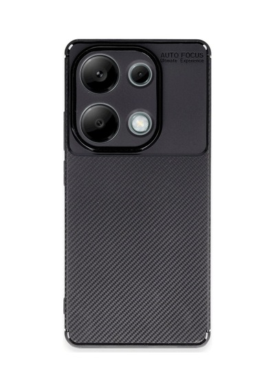 Herşeytrend Xiaomi Redmi Note 13 Pro 4g Kılıf Auto Focus Karbon Kapak - Siyah Çok Renkli