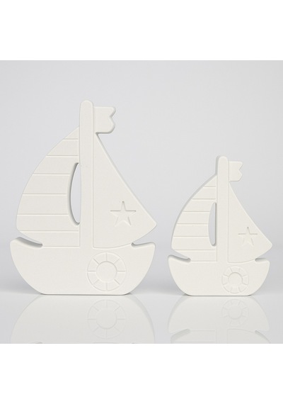 Yelkenli Gemi Figür 2'li Set 12cm+9,5cm