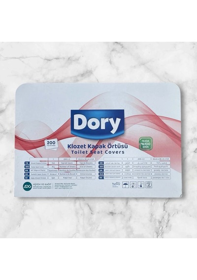 Dory Klozet Kapak Örtüsü 200'lü Paket