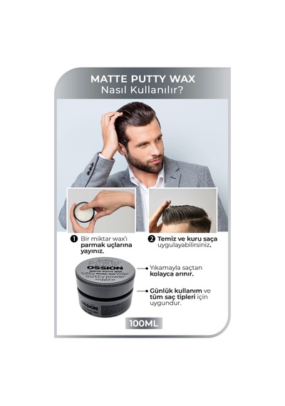 Morfose Ossion Flexible Hold Putty Kremsi Mat Wax 100 Ml