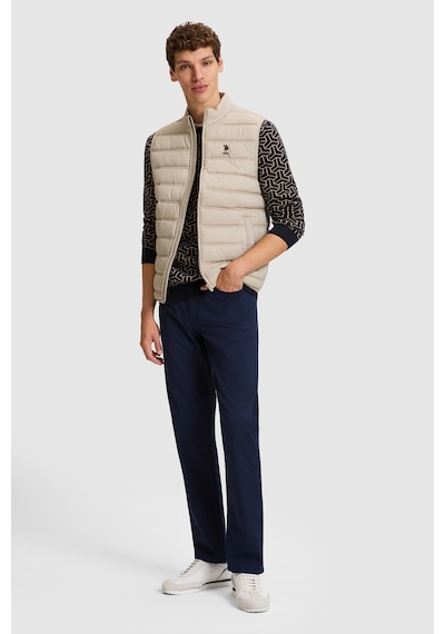 U.S. Polo Assn. Erkek Bej Yelek 50328196-vr137 Kemık