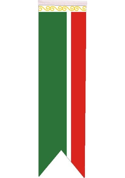 Masa Üstü Kırlangıç Çeçenistan Bayrağı - 8X30Cm Çift Taraflı Sate