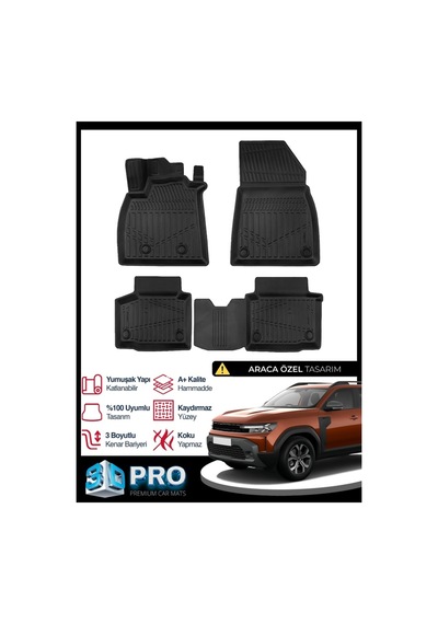 Renault Duster 4x4 Mhev Mıld Hybrit 3d Havuzlu Paspas 2024 2025 2026 Model Kokusuz