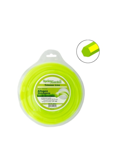 Motorlu Tırpan Misinası 4.0 Mm 31 Mt Altıgen Diken, Ot, Çimen Kesme