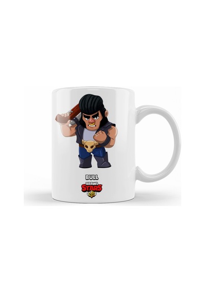 Brawl Stars Bull Kupa Bardak Porselen Karışık