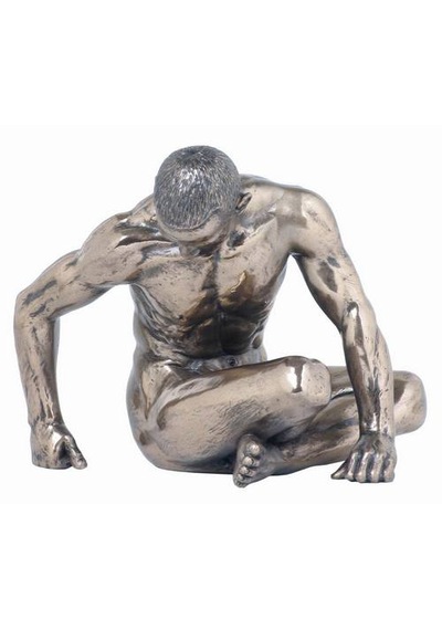 Veronese Nude Body Oturmuş Erkek Figür 13cm