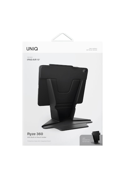 Apple Uyumlu iPad Air 13" 2024 M2 Çip Tablet Kılıf Ryze Serisi Standlı 360º Dönme Özellikli Katlanabilir Tasarım Kılıf Apple Uyumlu iPad Air 13" 2024 M2 Çip Tablet Kılıf Ryze Serisi Standlı 360º Dönme Özellikli Katlanabilir Tasarım Kılıf