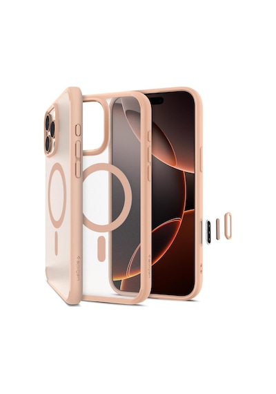 Spigen İphone 16 Pro İle Uyumlu Kılıf Ultra Hybrid Magfit Magsafe Özellikli Frost Rose Titanium Rose Gold Spigen İphone 16 Pro İle Uyumlu Kılıf Ultra Hybrid Magfit Magsafe Özellikli Frost Rose Titanium Rose Gold