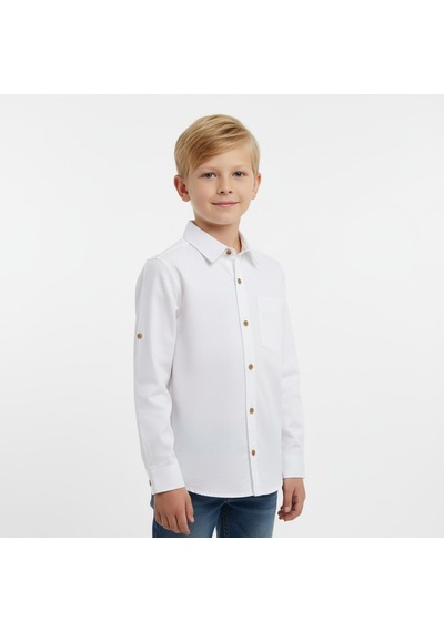 Seabubbles Erkek Çocuk Gömlek St09644 Beyaz