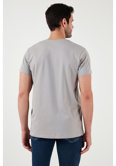 Buratti Erkek T Shirt 541dprtmnt24 Açık Gri Açık Gri