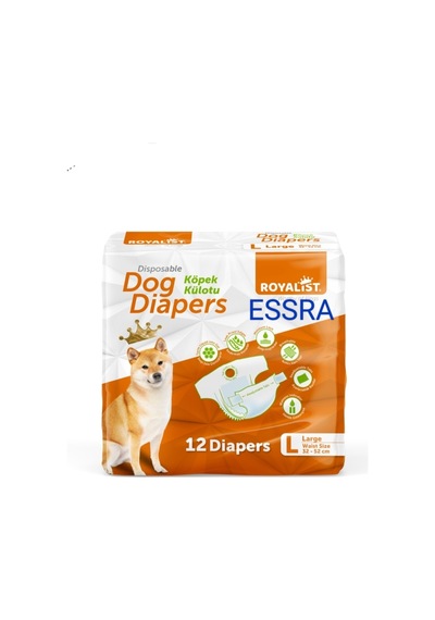 Köpek Eğitim Külot 32-52 Cm L Beden 12 Adetli