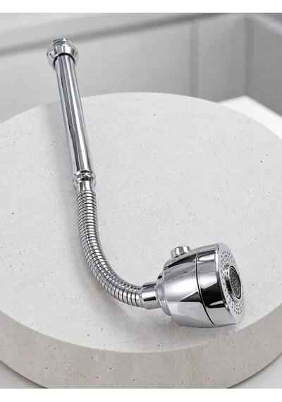 Krom Musluk Uzatma Aparatı 360 Dönebilen Su Tasarruflu Lavabo Fıskiyesi .